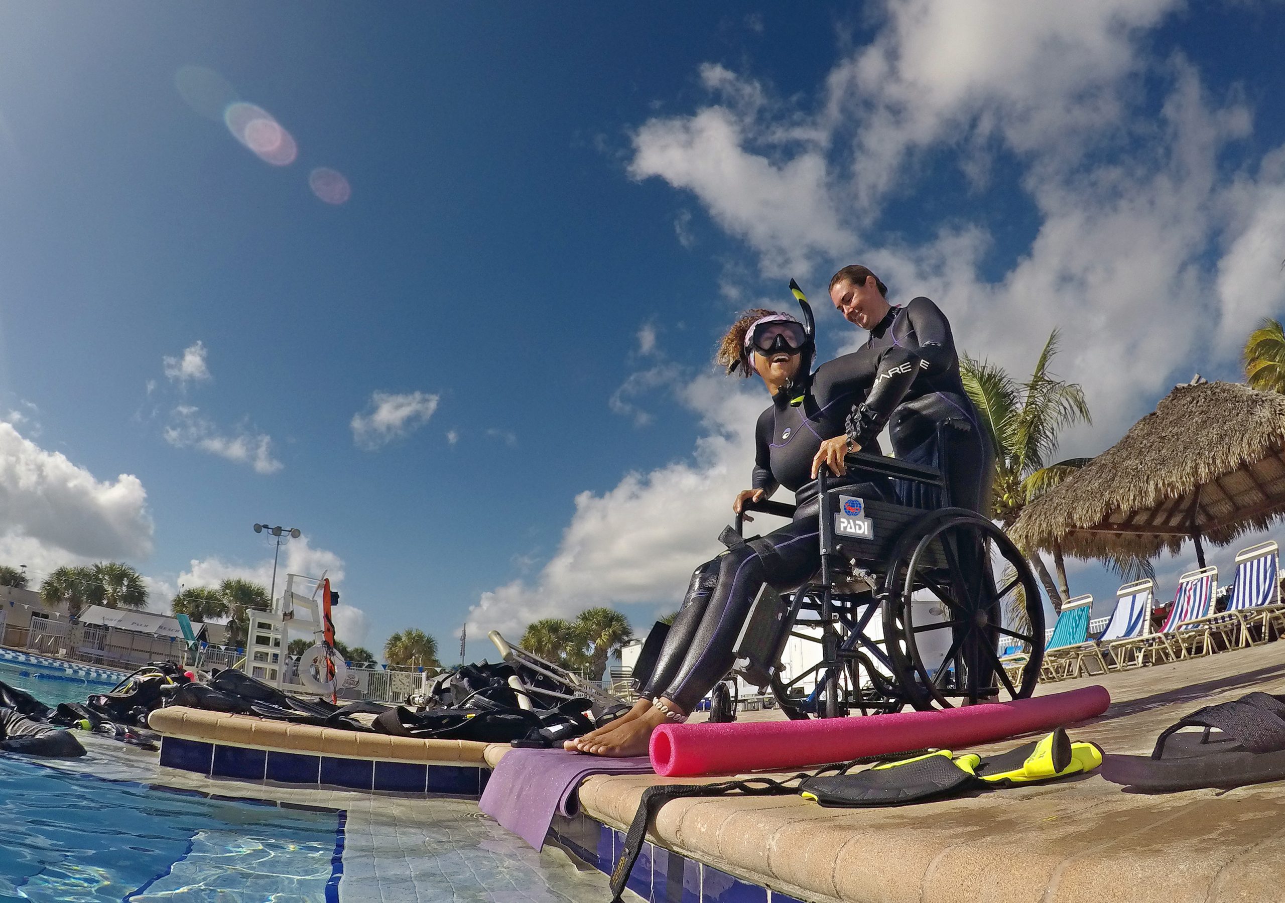 PADI Adaptive Techniques Specialty - wheelchair image